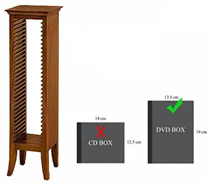 Подставка под DVD диски на 30 шт. МИГ395 RDVDPL30-M купить в интернет магазине Мебель из массива. Звоните +7 495 961-63-63 Мебель Индонезии