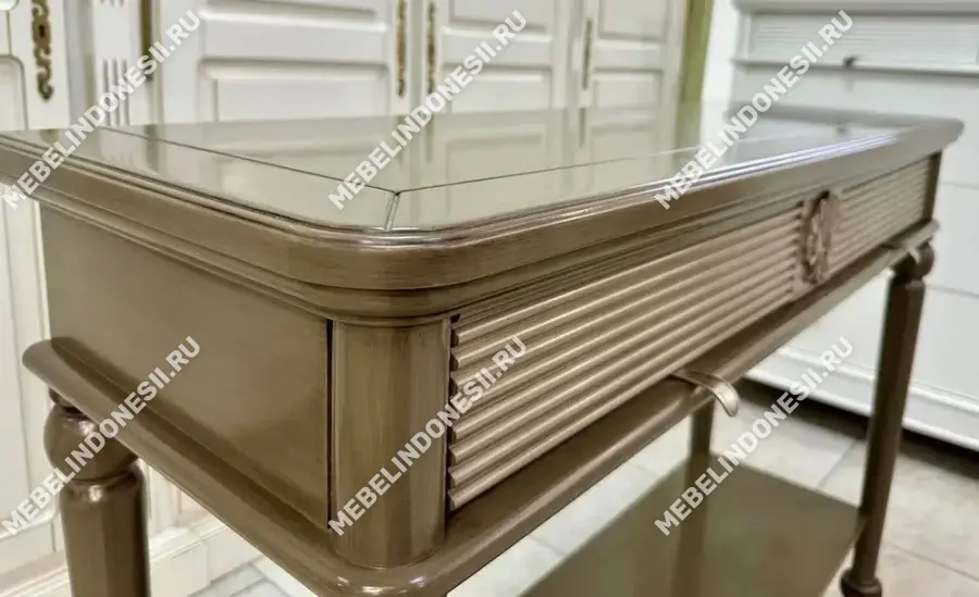 Консоль "Бурбон" Орех BJ916  купить в интернет магазине Мебель из массива. Звоните +7 495 961-63-63 Консоли в прихожую из массива дерева