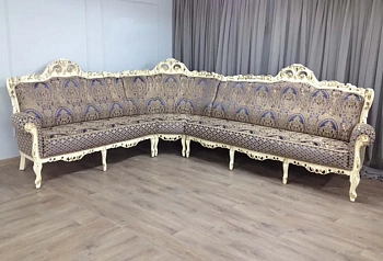 Диван "Московский" угловой   купить в интернет магазине Мебель из массива. Звоните +7 495 961-63-63 Диваны для гостиных из Индонезии