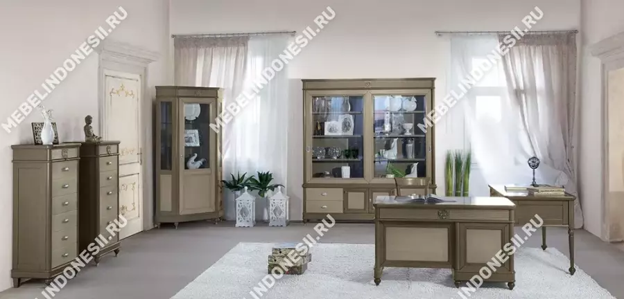 Стол письменный "Бурбон" Оливковый BJ850  купить в интернет магазине Мебель из массива. Звоните +7 495 961-63-63 Письменные столы из массива дерева