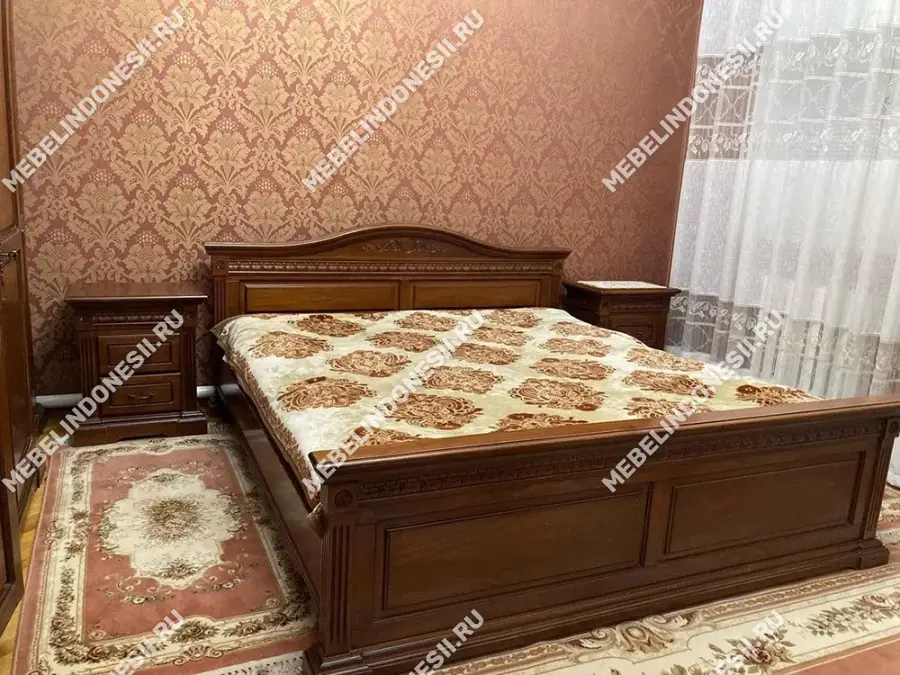 Кровать 180 "Венеция" Слоновая кость 761  купить в интернет магазине Мебель из массива. Звоните +7 495 961-63-63 Румынская мебель