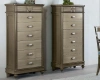 Комод высокий "Бурбон" Орех BJ836  купить в интернет магазине Мебель из массива. Звоните +7 495 961-63-63 Комоды из массива дерева