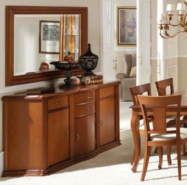 Зеркало NOGAL-5 908  купить в интернет магазине Мебель из массива. Звоните +7 495 961-63-63 Зеркала из массива дерева