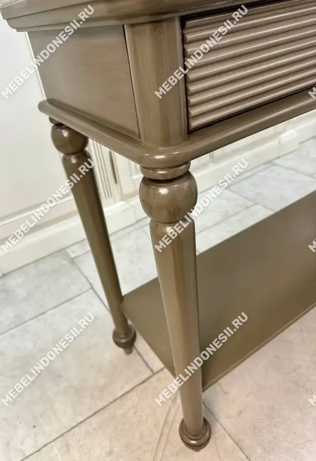 Консоль "Бурбон" Слоновая кость BJ916  купить в интернет магазине Мебель из массива. Звоните +7 495 961-63-63 Консоли в прихожую из массива дерева